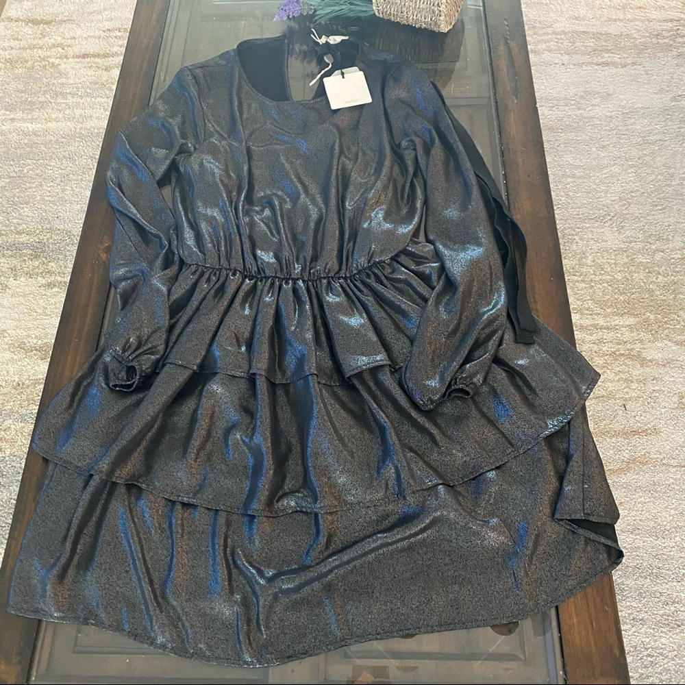 NWT Vicolo “Piombo” Italian Gunmetal Dress